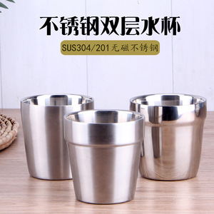 Stainless Steel Tumbler 304 Double Layer Insulated For Travel Kids <b>Coffee</b> Beer Cup - Product Image 3