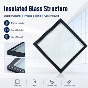 <span class=keywords><strong>Pannelli</strong></span> IGU in Vetro Temperato Isolante a Bassa Emissività di Grandi Dimensioni Personalizzati per Finestre a Parete Continua ed Edifici Commerciali - Product Image 2