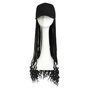 Vente en gros <span class=keywords><strong>Afro</strong></span> Kinky Tressé Tout-en-un Perruque Cap pour Femmes et Hommes Casquette de Baseball Style - Product Image 5
