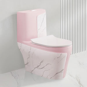 Gran oferta, diseño moderno, sanitario, cerámica, personalizado, Inodoro, una pieza, doble descarga, mármol, Color azul, inodoro - Product Image 4