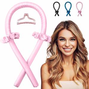 Wholesale Custom Heatless Curling Rod Headband Magic Silk Hair Curler Set Soft Sleeping Hair <b>Roller</b> for Women - Product Image 1