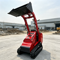 Mini Skid Steer Loader Diesel Langsung dari Pabrik dengan Kapasitas Angkut 420kg untuk Penanganan Material Kebun