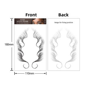 Vendita calda Tatuaggio Temporaneo frangia bordi dei bordi dei capelli del <span class=keywords><strong>bambino</strong></span> adesivo impermeabile finti bordo attaccatura dei capelli del tatuaggio adesivi - Product Image 2