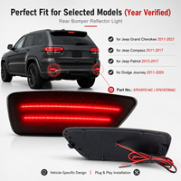 Luces Reflectoras LED para Parachoques Trasero para Jeep Grand Cherokee, Compass, Patriot y Dodge Journey 2011-2020, Paquete de 2