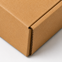 Boîte d'emballage en carton ondulé kraft imprimée sur mesure, boîte d'expédition pliable recyclable pour vêtements et emballages cadeaux