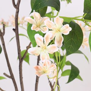 Árbol de Jazmín Artificial Dream Castle, Bonsái de 100cm-200cm, Decoración de Interiores, Planta en Maceta con Flores de Seda y Plástico - Product Image 2