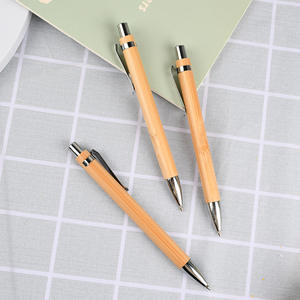 재활용 클릭 에코 친화적 인 대나무 펜 하이 퀄리티 개인화 된 나무 사용자 정의 로고 호텔 편의 시설 볼 포인트 볼펜 - Product Image 2