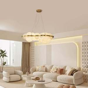 Creative Chandelier Oval Gold LED <b>Light</b> E27 Switch Control 3-Year Warranty - Product Image 4