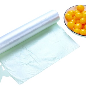 Disposable clear plastic produce <b>bags</b> on roll For Fruits Vegetable <b>bread</b> - Product Image 1