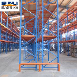 מערכות מדפים לאחסון במחסן, פלדה מגולגלת קרה, מצופה אבקה, עמידות גבוהה, מדפי משטחים סלקטיביים - Product Image 2