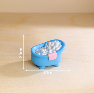 Artigianato creativo Micro paesaggio in resina fai da te decorazione per la casa ornamenti in miniatura oggetti da bagno oggetti di scena per il paesaggio del bagno - Product Image 6