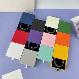 Emballage de luxe personnalisé pour bijoux, boîte à bijoux de luxe avec tiroir et insert en mousse pour ensemble de colliers - Product Image 6
