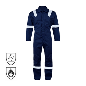 Combinaison de travail ignifuge en coton pour hommes, résistante au feu, pour la marine, fournie par l'usine - Product Image 4