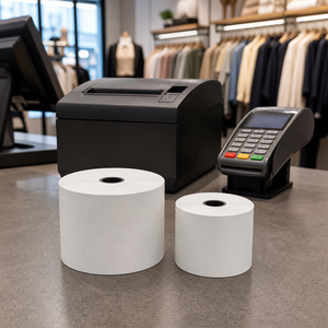 กระดาษม้วนสำหรับเครื่องบันทึกเงินสดคุณภาพสูง ปลอดสาร BPA และ BPS สำหรับ POS ขายส่ง - Product Image 6