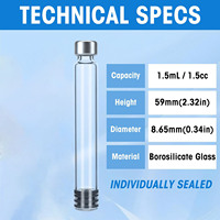 Vente en gros de flacons en verre de 3 ml, cartouches stériles pour stylo injecteur, emballage écologique et durable, soins de la peau, beauté