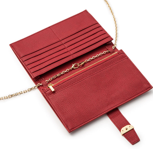 Cartera de Mujer Roja de Lujo, Diseño Único, Venta al por Mayor, Cartera Pequeña con Logotipo Personalizado, Bolso Bandolera con Cadena para Mujer - Product Image 5