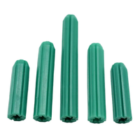 Bouchons muraux en plastique PP robustes, verts, à expansion, pour fixation murale – Vente chaude usine