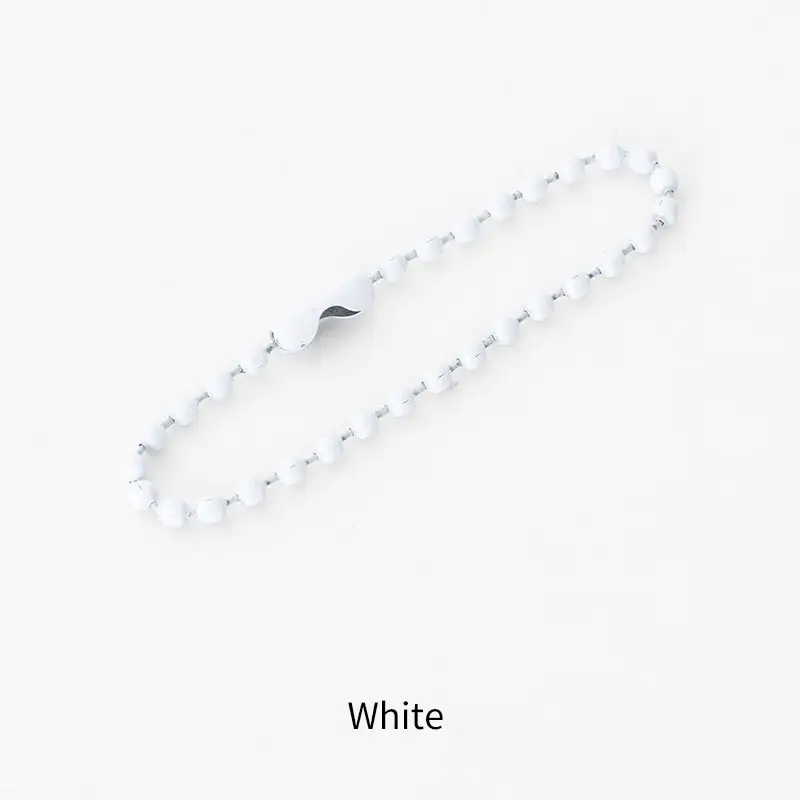 Neue DIY 2,4mm bunte Farbe 12cm Perlenkette Damen schmuck Charm Schmuck Hanging Tag Chain
