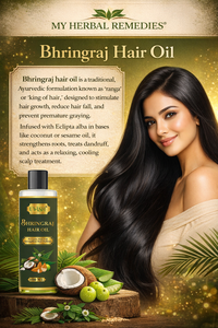 Bhringraj <b>Hair</b> <b>Oil</b> with <b>Ayurvedic</b> Herbal Formula for Fast <b>Hair</b> Growth <b>Hair</b> Fall Control Deep Scalp Nourishment and Strong <b>Hair</b> - Product Image 4