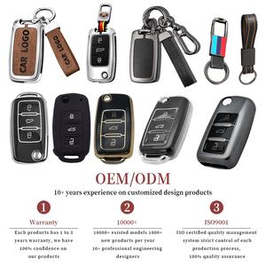 Gantungan Kunci Kulit Tenun Tangan Gantungan Kunci Logam Hadiah Terbaik Gantungan Kunci Mobil untuk Mercedes Benz VW TOYOTA AUDI BMW Gantungan Kunci Otomatis - Product Image 5