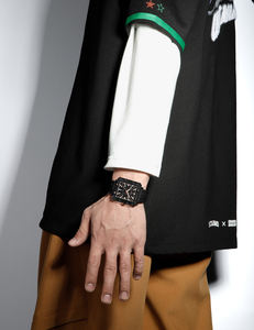 네비포스 6112 5기압 방수 남성 시계 신상 유니크 디자인 블랙 남성용 시계 자체 브랜드 실리콘 쿼츠 시계 - Product Image 6