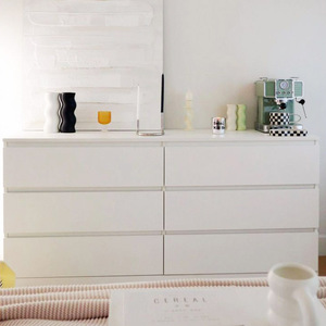<span class=keywords><strong>Commode</strong></span> <span class=keywords><strong>à</strong></span> plusieurs niveaux en bois de peinture <span class=keywords><strong>blanche</strong></span> de luxe large armoire avec 6 <span class=keywords><strong>tiroirs</strong></span> prix des meubles de chambre - Product Image 2
