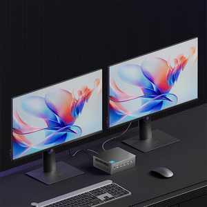 S-xin 12th Gen Mini PC N100 4 lõi DDR5 8G/16G 4800Hz Máy tính để bàn nhỏ gọn 2 * RJ45 LAN 4 * USB HD-MI2.0 dp kép 4k Máy tính chơi Game Wifi - Product Image 5