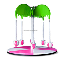 Équipement de terrain de jeux intérieur personnalisé : Carrousel enfant Octopus rotatif et Cocotier pour logiciels et centres commerciaux, à vendre