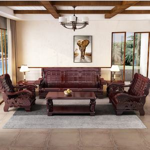 Venta Directa de Fábrica de Muebles, Juego de Sofás de Madera Maciza de Estilo Chino Simple - Product Image 2