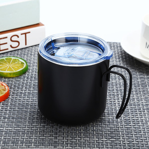 Stainless Steel Tumbler Double Walled Vacuum <b>Insulated</b> 12-24 Hours Thermal <b>Mug</b> With Wire Handle For Camping Red Black White - Product Image 2