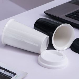 Custom Wholesale 12Oz 350Ml Car Holder Double Wall Unique to Go Travel <b>Tumbler</b> Coffee Mug With Lid - Product Image 3