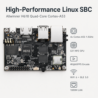 Placa de Desarrollo Allwinner H618, Placa Base Integrada con Linux/Android/Ubuntu para Módulo Central AI/IoT Wi-Fi