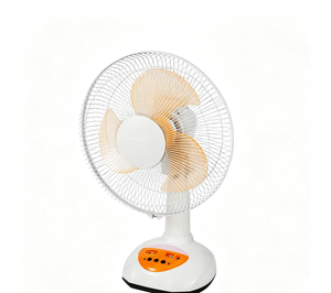 Solar Powered Desk Fan With LED Bulbs And Solar Panel 12 Inch Rechargeable <b>Portable</b> Cooling Fan For Indoor Outdoor Use - Product Image 5