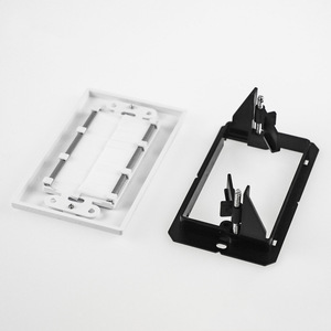 Prix usine 1 ensemble de plaque murale de <span class=keywords><strong>brosse</strong></span> avec support câble passer à travers l'insert avec couvercle de décorateur à gang unique - Product Image 4