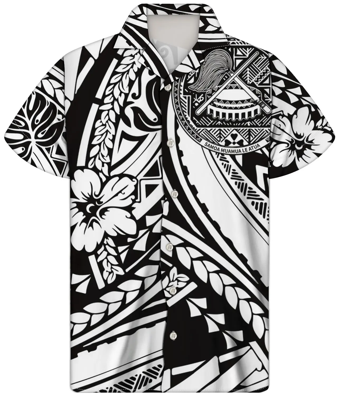 Custom men polynesian shirts print Hawaiian top summer large colorful clothing trendy men's shirt hawaii style slim men shirts