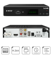 Décodeur satellite DVBS2 avec internet satellite gratuit, décodeur HD 1080P avec tuner R848 et port LAN