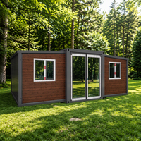 Maison conteneur pliable Jiezhu à double aile extensible, épaissie et respirante, avec design graphique, pour dortoir et usage résidentiel