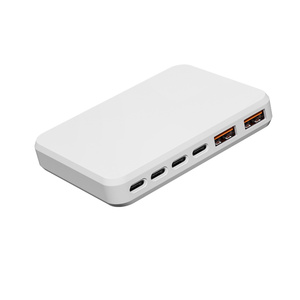 Cargador GaN de escritorio delgado de 100W con múltiples puertos, <span class=keywords><strong>4</strong></span> USB-C y 2 USB A, para cargar laptops, tablets y accesorios a máxima velocidad. - Product Image 6
