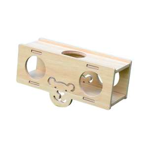 Nouveau Nid en Bois Robuste pour Hamsters et Souris – Structure à Mortaise et Tenon Sûre pour Petits Animaux - Product Image 1