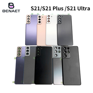 Ingrosso Cover posteriore in vetro posteriore per <span class=keywords><strong>Samsung</strong></span> <span class=keywords><strong>Galaxy</strong></span> <span class=keywords><strong>S21</strong></span> + S21Plus custodia posteriore del telefono con cornice dell'obiettivo della fotocamera - Product Image 2