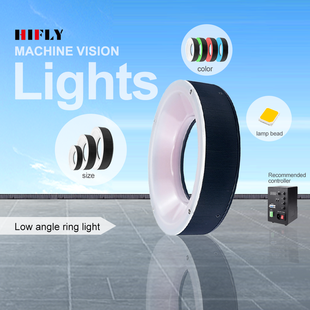 HIFLY Large Size 200*158 30 Degree SMD LED RGB Dimmable IP54 Industrial Machine Vision Ring Light