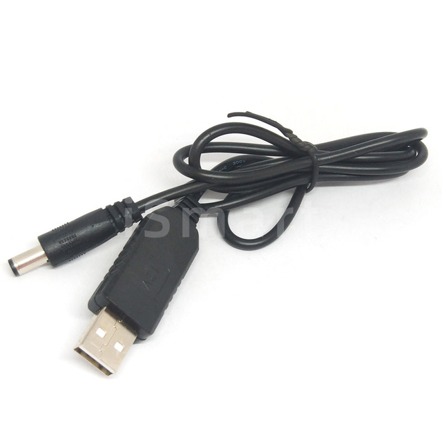 USB 5V to DC 12V 9V 5V 1A 5.5x2.1mm Step up Cable Power Boost Line for WiFi Router LED Strip Light and More 12V Devices