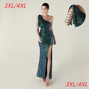 33572-S #2025 nuovo abito <span class=keywords><strong>da</strong></span> <span class=keywords><strong>sera</strong></span> <span class=keywords><strong>taglie</strong></span> Plus size con perline con fiori cuciti a mano - Product Image 2