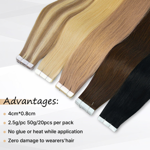 Extensiones de Cabello Adhesivas Ligeras y Suaves Hechas con Cabello Humano Remy 100% Natural, Solución de Extensiones de Cabello Fácil de Usar - Product Image 6