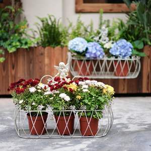 ชุดชั้นแขวนผนังลายนางฟ้าเหล็กสองชิ้นแบบย้อนยุคสไตล์อเมริกันตกแต่งผนังแบบสร้างสรรค์ชั้นเก็บของเก่าเคลือบผงแบบแขวน - Product Image 3