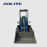 Chargeur électrique tout-terrain AOLITE E606 CE à quatre roues motrices, mini chargeur électrique de 650 kg, chargeur frontal électrique ALT avec chargeur de batterie