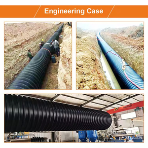 Dn400 SN6 HDPE đôi tường sóng ống cống bề mặt mịn áp lực cao ngầm thoát nước ổ cắm kết nối - Product Image 6