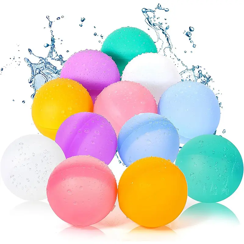 Balon air dapat digunakan kembali anak-anak musim panas luar ruangan mainan bola air silikon isi ulang bola air percikan segel sendiri cepat