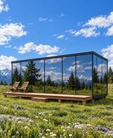 Villa Modulaire Miroir Européenne avec Verre Réfléchissant pour le Glamping et les Complexes Hôteliers en France, Allemagne, Italie