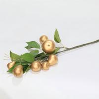 Branche de poirier artificielle en plastique de 75 cm, tige de fruit artificielle, décoration florale pour la maison et les mariages